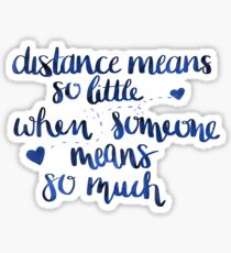 Long distances relationship Sticker