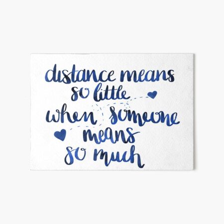 Long distances relationship Art Board Print