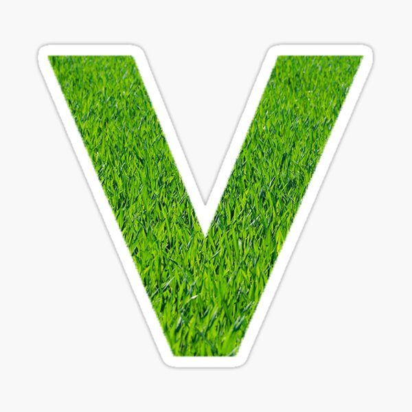 V Grass Sticker
