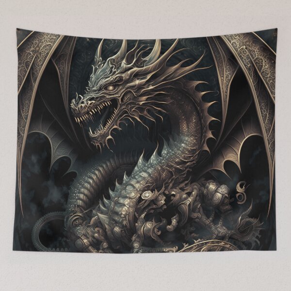 Item preview, Dark fantasy dragon cover version 1 designed and sold by PM-Artistic.
