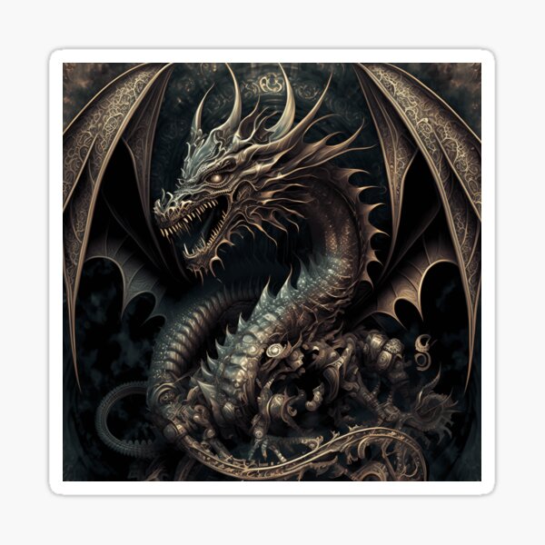 Artikel-Vorschau von Dunkle Fantasie Drachen Cover Version 1, designt und verkauft von PM-Artistic.