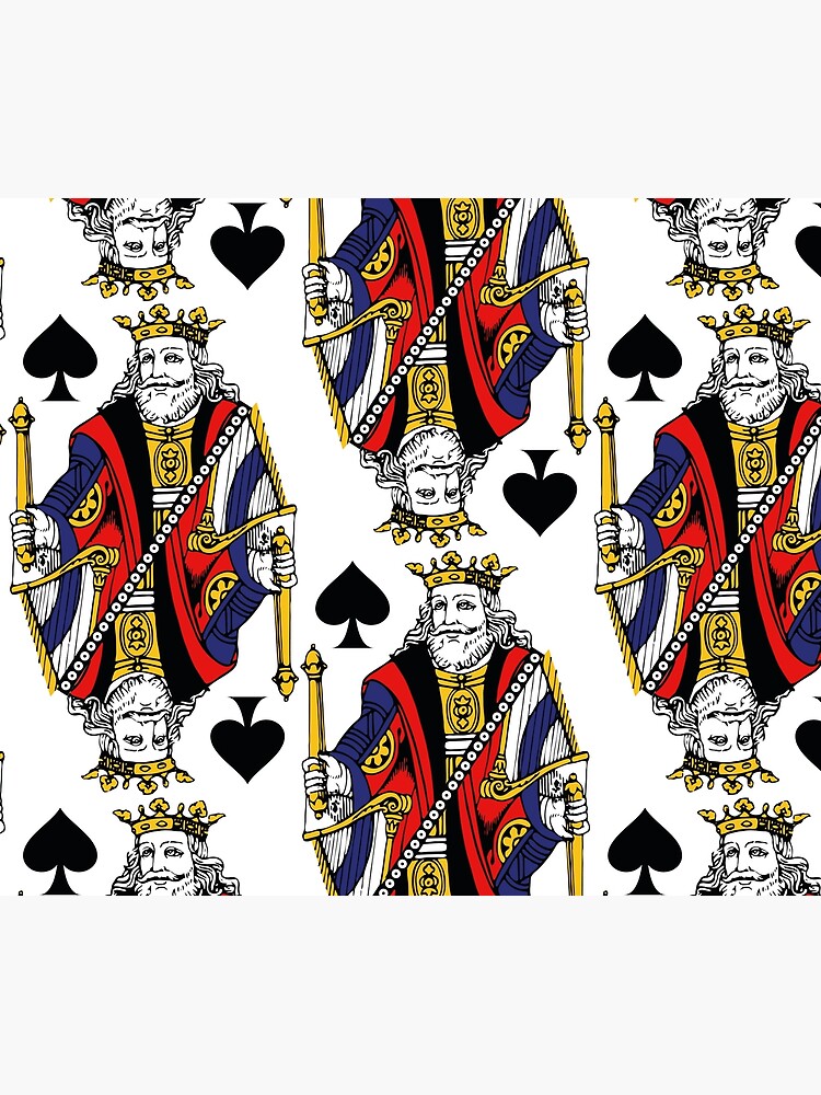 "Vintage King Of Spades Playing Cards" Tapestry for Sale by Chocodole Redbubble