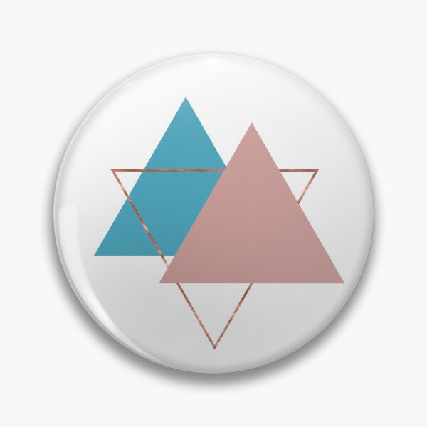 Artikelvorschau, Triangles in Blue and Pink with Rose Gold entworfen und verkauft von Sandra Brezina.