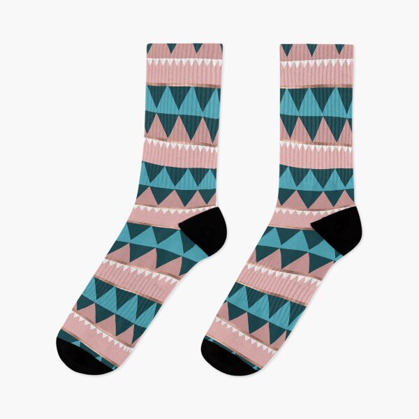 Artikelvorschau, Triangles in Blue and Pink with Rose Gold entworfen und verkauft von Sandra Brezina.