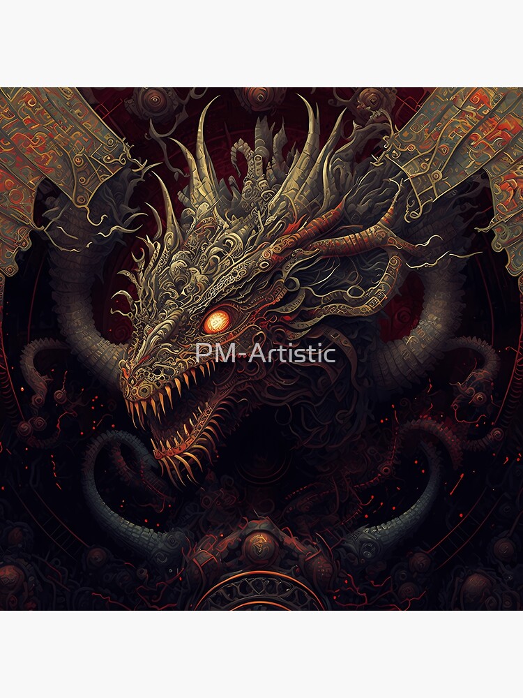 Art Poster Dragon Dark Fantasy