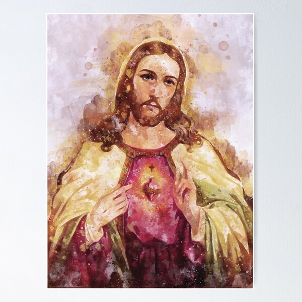 Item preview, Christ Savior or Pantocrator Sacred Heart designed and sold by pavelrmata.