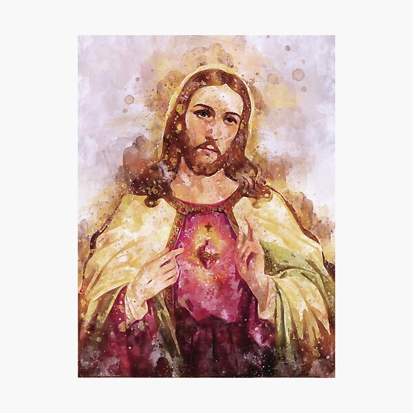 Item preview, Christ Savior or Pantocrator Sacred Heart designed and sold by pavelrmata.