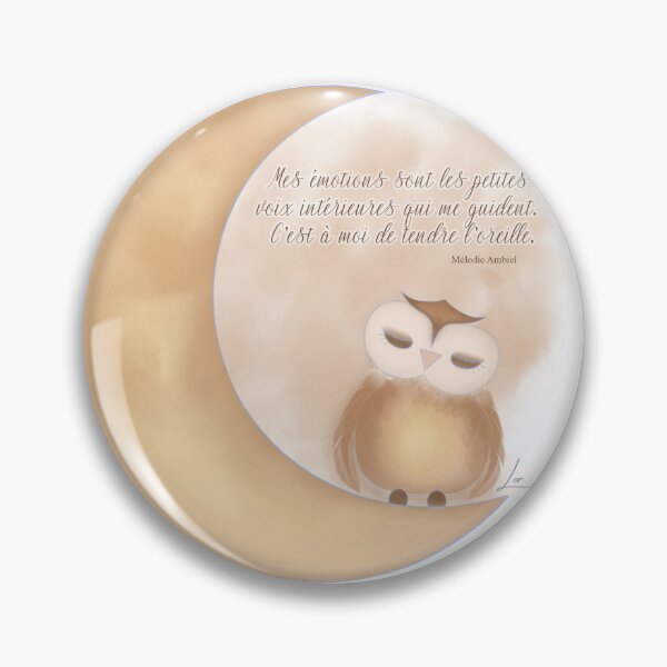 Item preview, My emotions: the moon and the owl designed and sold by lilipy.