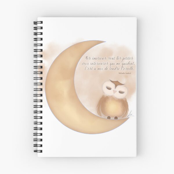 Item preview, My emotions: the moon and the owl designed and sold by lilipy.