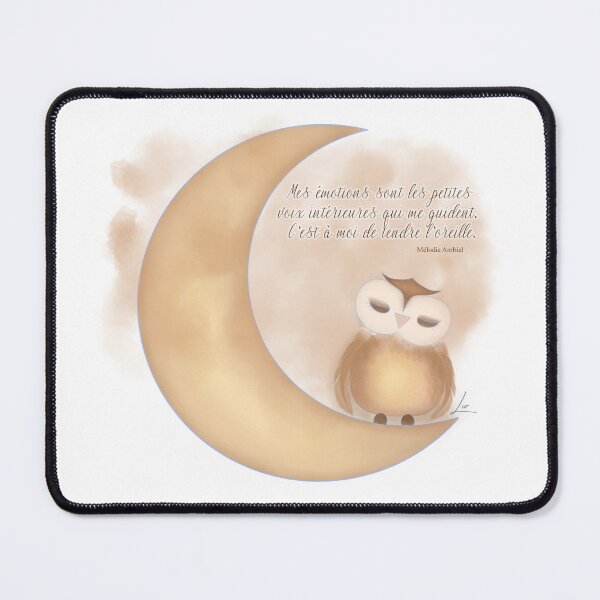 Item preview, My emotions: the moon and the owl designed and sold by lilipy.