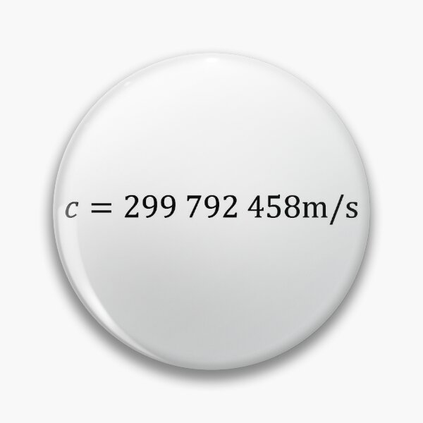 Item preview, speed of light value, physics and science designed and sold by NoetherSym.