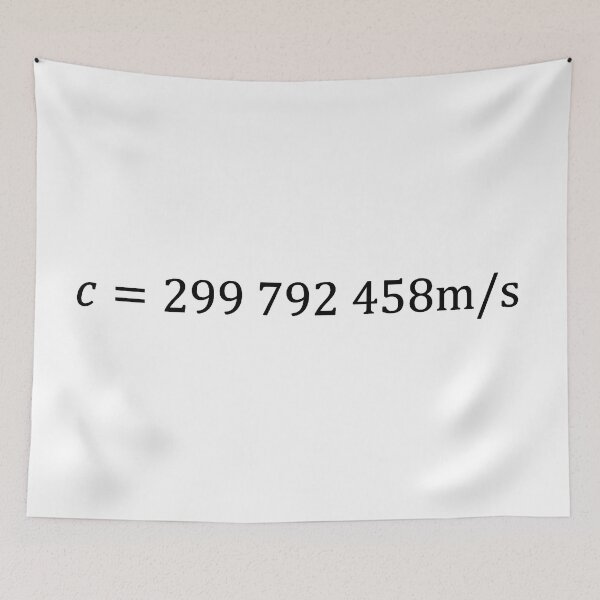 Item preview, speed of light value, physics and science designed and sold by NoetherSym.