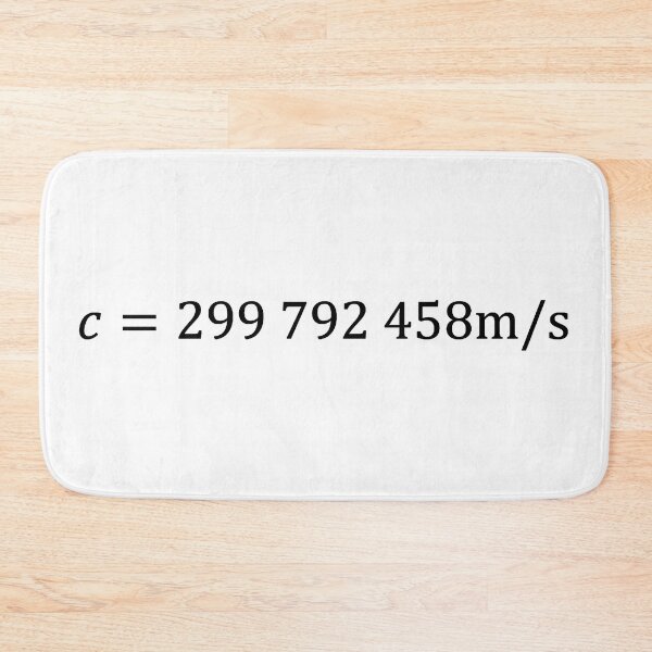 Item preview, speed of light value, physics and science designed and sold by NoetherSym.