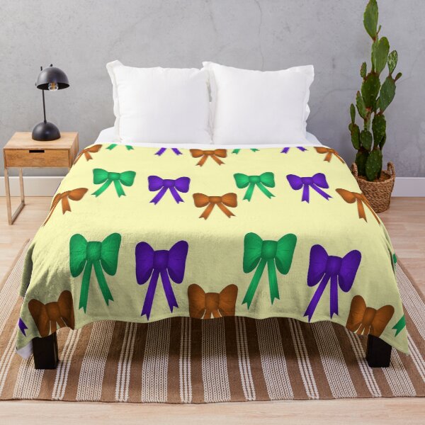 Item preview, Colorful bow ribbons on yellow designed and sold by tetibright.