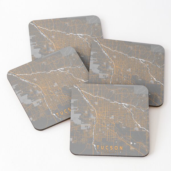 Item preview, Tucson City Map of Arizona, USA - Bauhaus designed and sold by deMAP.
