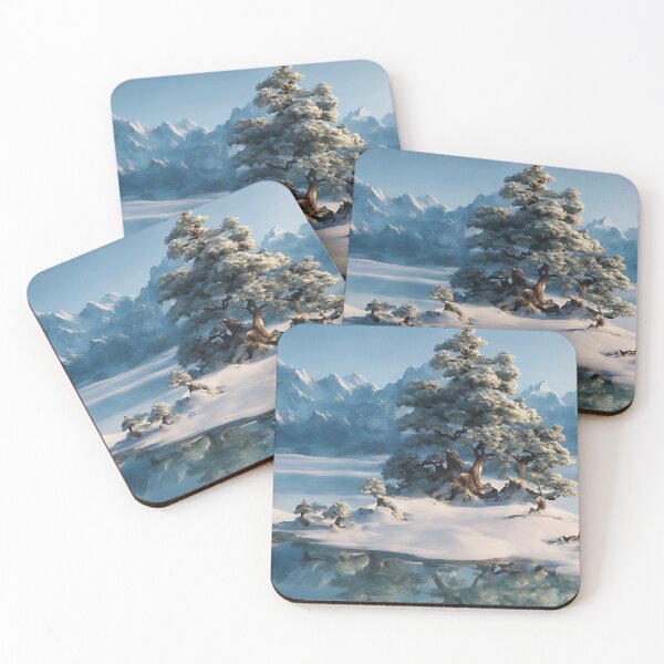 Item preview, Old Big Snowy Trees Winter Landscape designed and sold by ArtificialCraft.