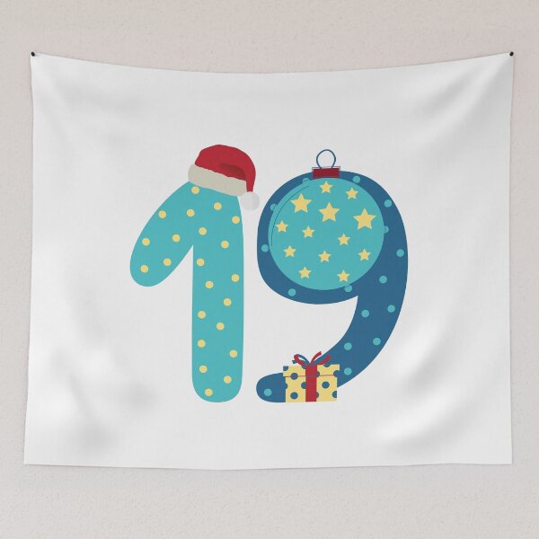 Item preview, Christmas Number 19. Advent Calendar Day Numbers designed and sold by trendingatees.