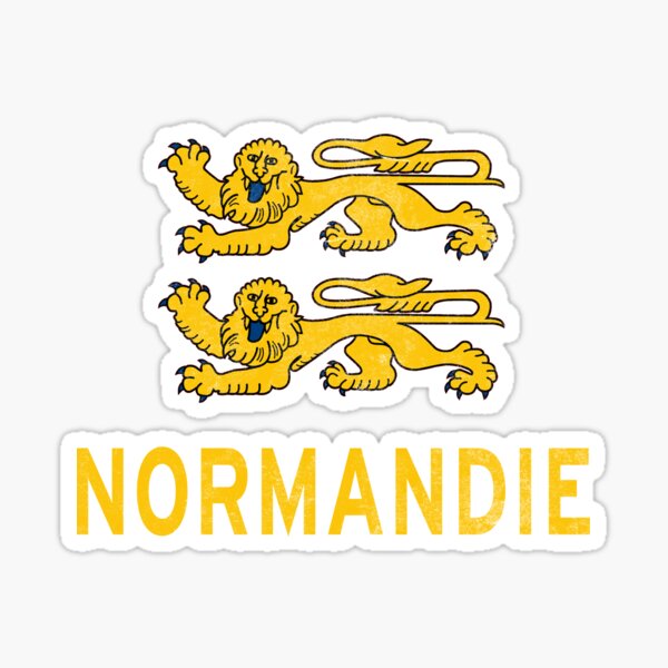 Autocollant sticker drapeau normandie normand