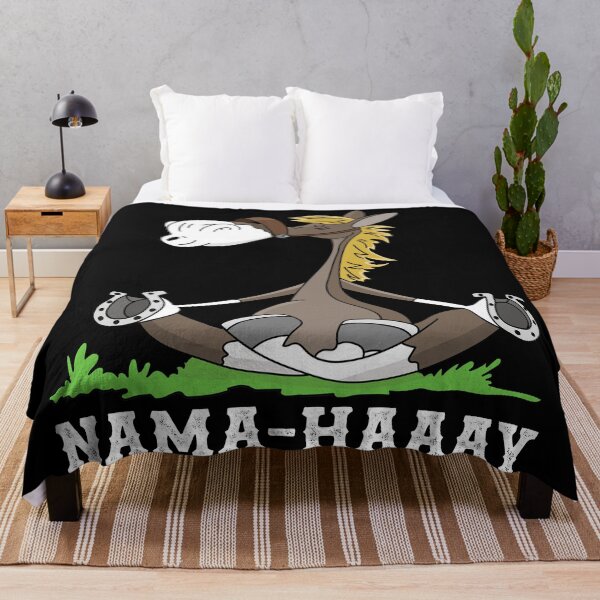 Item preview, Funny Horse Humor - Nama-Haaay - Horse Doing Yoga designed and sold by handsoftime2020.