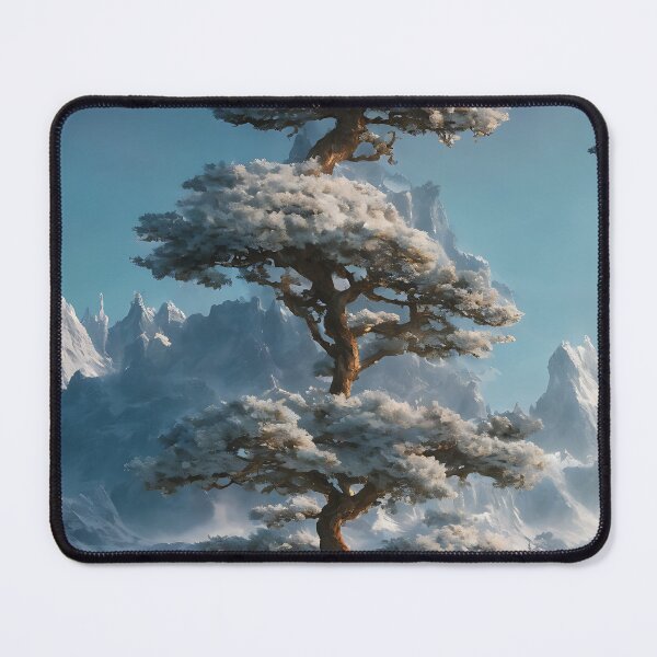 Item preview, Tall Tree Snowy Leaves Winter Landscape designed and sold by ArtificialCraft.