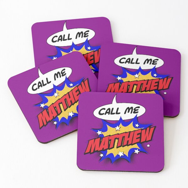 Item preview, Personalised Call Me Matthew Pop Art Comic Design designed and sold by CandOCreative.