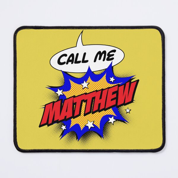 Item preview, Personalised Call Me Matthew Pop Art Comic Design designed and sold by CandOCreative.