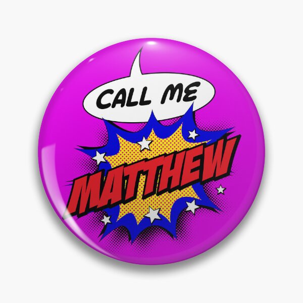 Item preview, Personalised Call Me Matthew Pop Art Comic Design designed and sold by CandOCreative.