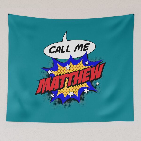 Item preview, Personalised Call Me Matthew Pop Art Comic Design designed and sold by CandOCreative.