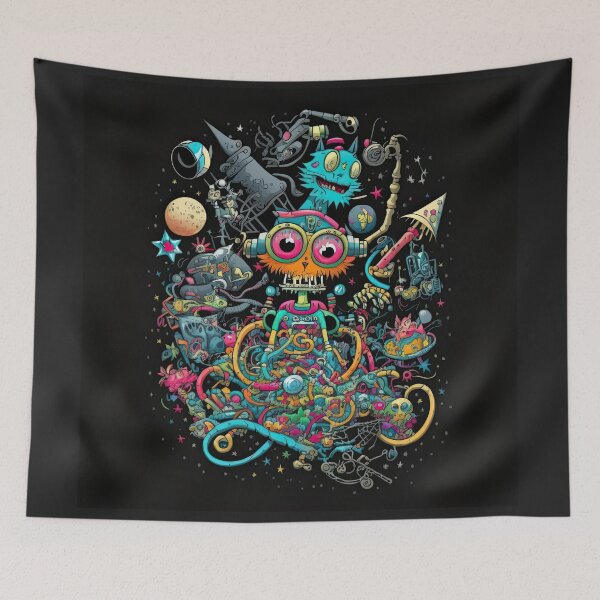 Item preview, Digital artwork of a cartoon figure on a black background designed and sold by ArtlantisSyn.