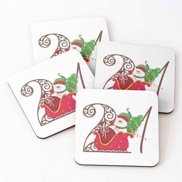 Item preview, Christmas Number 21. Beautiful Advent Calendar Numbers designed and sold by trendingatees.
