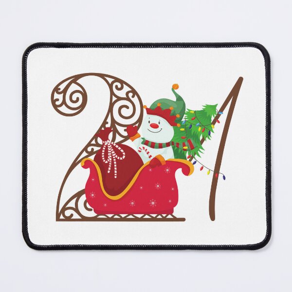 Item preview, Christmas Number 21. Beautiful Advent Calendar Numbers designed and sold by trendingatees.