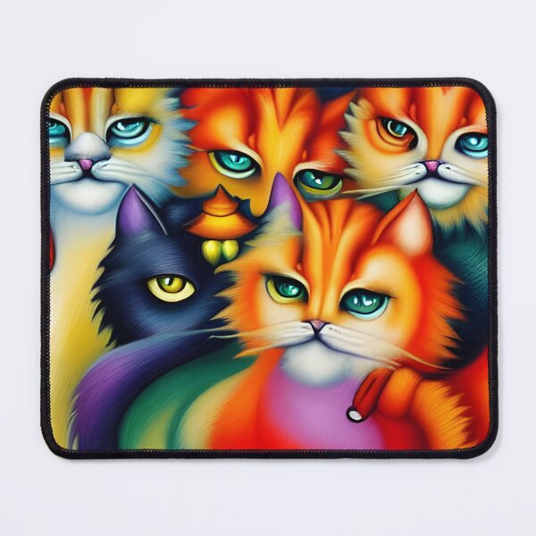 Item preview, Colorful cats designed and sold by FineArtworld7.