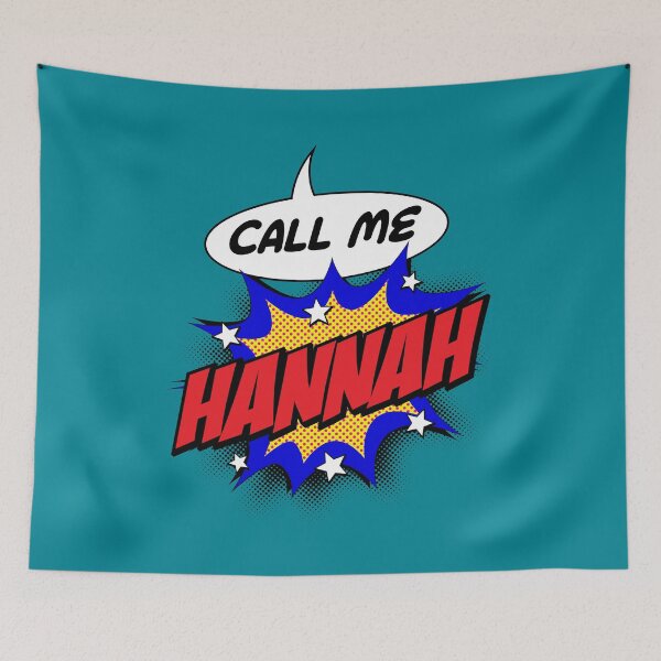 Item preview, Personalised Call Me Hannah Pop Art Comic Design designed and sold by CandOCreative.