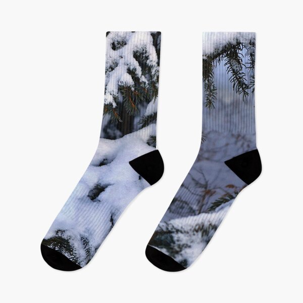 Item preview, Spruce Branches Weighted Down with Heavy Snow - A Wintery Day in a Northern Canadian Forest designed and sold by Ric1926.