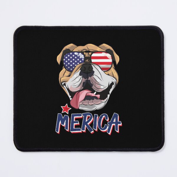 Item preview, English Bulldog 4th Of July Merica Sunglasses USA designed and sold by chiodiletoilu.