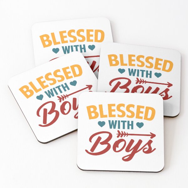 Item preview, Blessed With Boys Mom Quote Blessed Mom designed and sold by KD Merch.