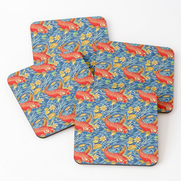 Item preview, Koi fish and flowers pattern designed and sold by patterncrow.