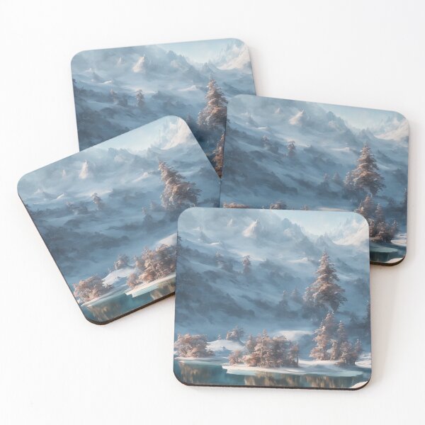 Item preview, Tree Water Reflection Snowy Winter Landscape designed and sold by ArtificialCraft.
