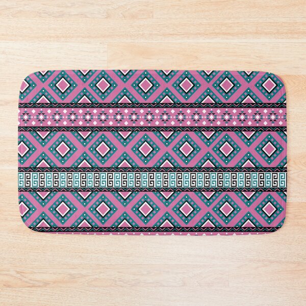 Item preview, Christmas Pink Colorful Aztec, Mexican, Ukrainian watercolor flat design. iPhone or Samsung Phone Case Cover designed and sold by RoManSmArt.