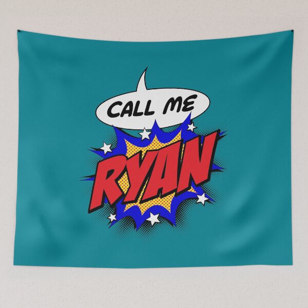 Item preview, Personalised Call Me Ryan Pop Art Comic Design designed and sold by CandOCreative.