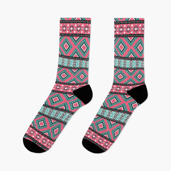 Item preview, Christmas Pink Colorful Aztec, Mexican, Ukrainian watercolor flat design. iPhone or Samsung Phone Case Cover designed and sold by RoManSmArt.