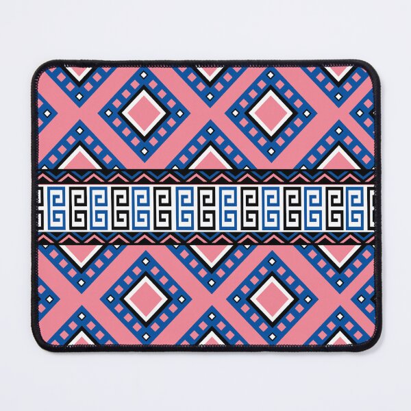 Item preview, Christmas Pink blue Colorful Aztec, Mexican, Ukrainian watercolor flat design. iPhone or Samsung Phone Case Cover designed and sold by RoManSmArt.