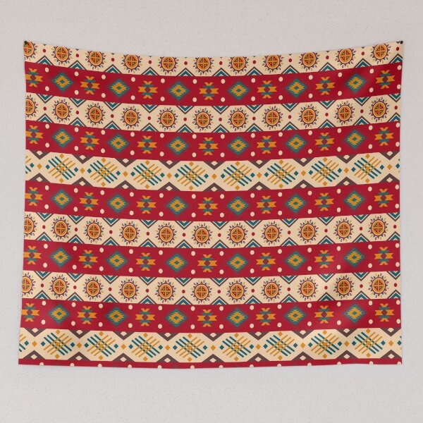 Item preview, Christmas red Colorful Aztec, Mexican, Ukrainian watercolor flat design. iPhone or Samsung Phone Case Cover designed and sold by RoManSmArt.