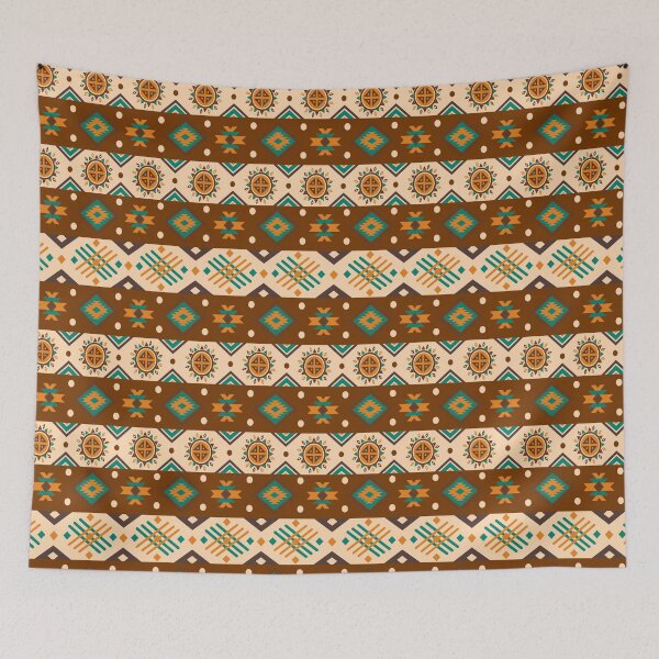 Item preview, Brown Aztec, Mexican, Ukrainian Christmas Colorful  watercolor flat design. iPhone or Samsung Phone Case Cover designed and sold by RoManSmArt.