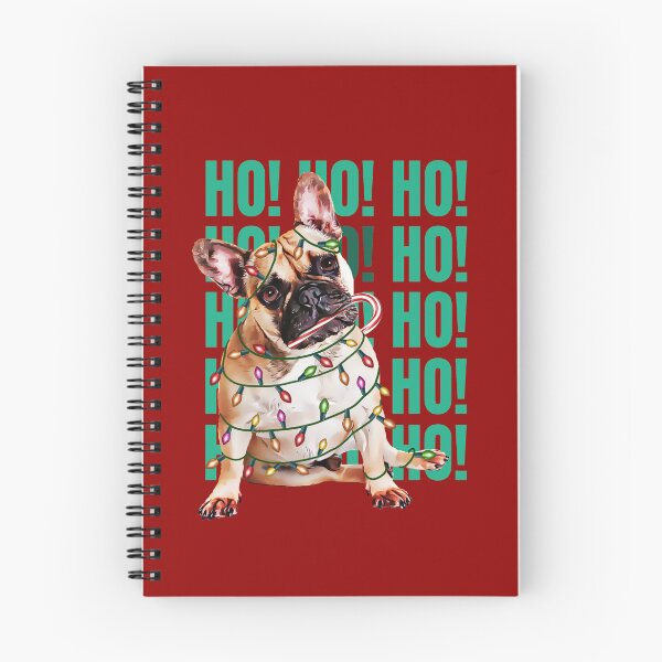 Item preview, Ho Ho Ho! French Bulldog Christmas gifts and Christmas lights, Merry Christmas, pet dog and Christmas designed and sold by Collagedream.