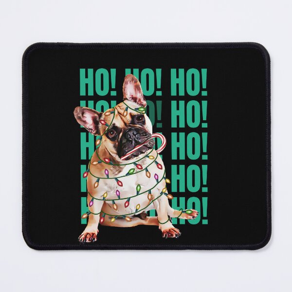 Item preview, Ho Ho Ho! French Bulldog Christmas gifts and Christmas lights, Merry Christmas, pet dog and Christmas designed and sold by Collagedream.