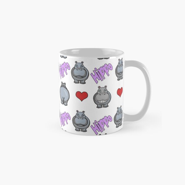 Aperçu de l'œuvre Hippo Love Hearts créée et vendue par Hippogal.