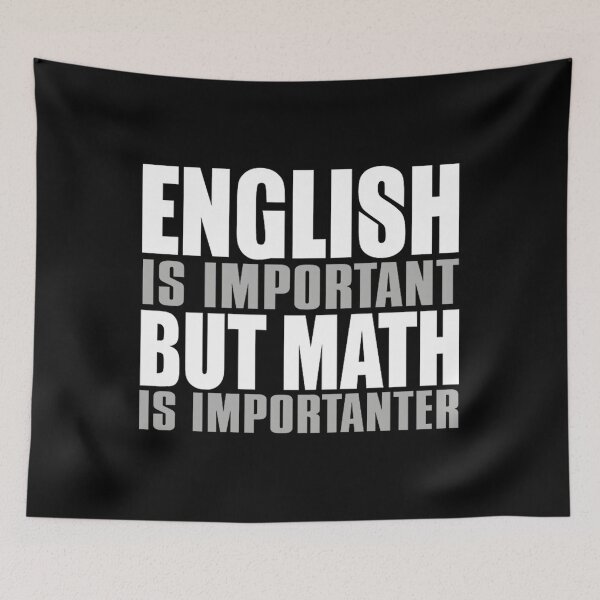 Item preview, english is important math is importanter jacob zelazny transparent designed and sold by chiodiletoilu.