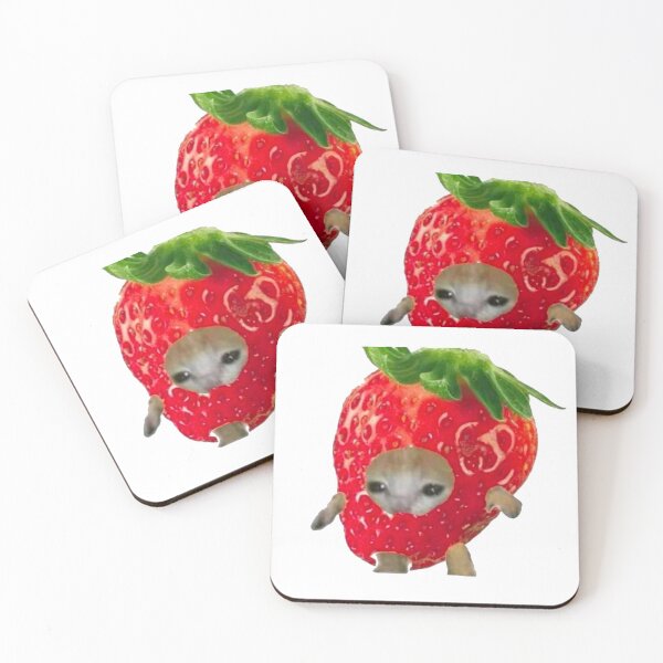 Item preview, Strawberry Cat Sticker designed and sold by Snazzy  Stickers.