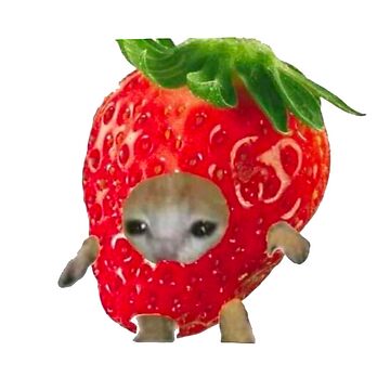 Strawberry Cat Sticker